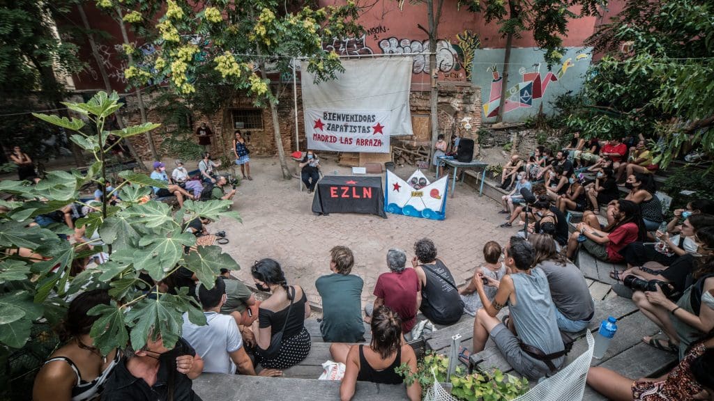 Presentación encuentro Zapatista, Lavapiés. A.Makeda