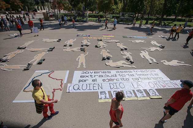 Activistas de Colombia denuncian la desapariciçon de 6402 `personas a manos del Estado colombiano