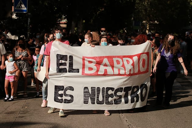 Manifestación en Hortaleza por el derecho a la vivienda